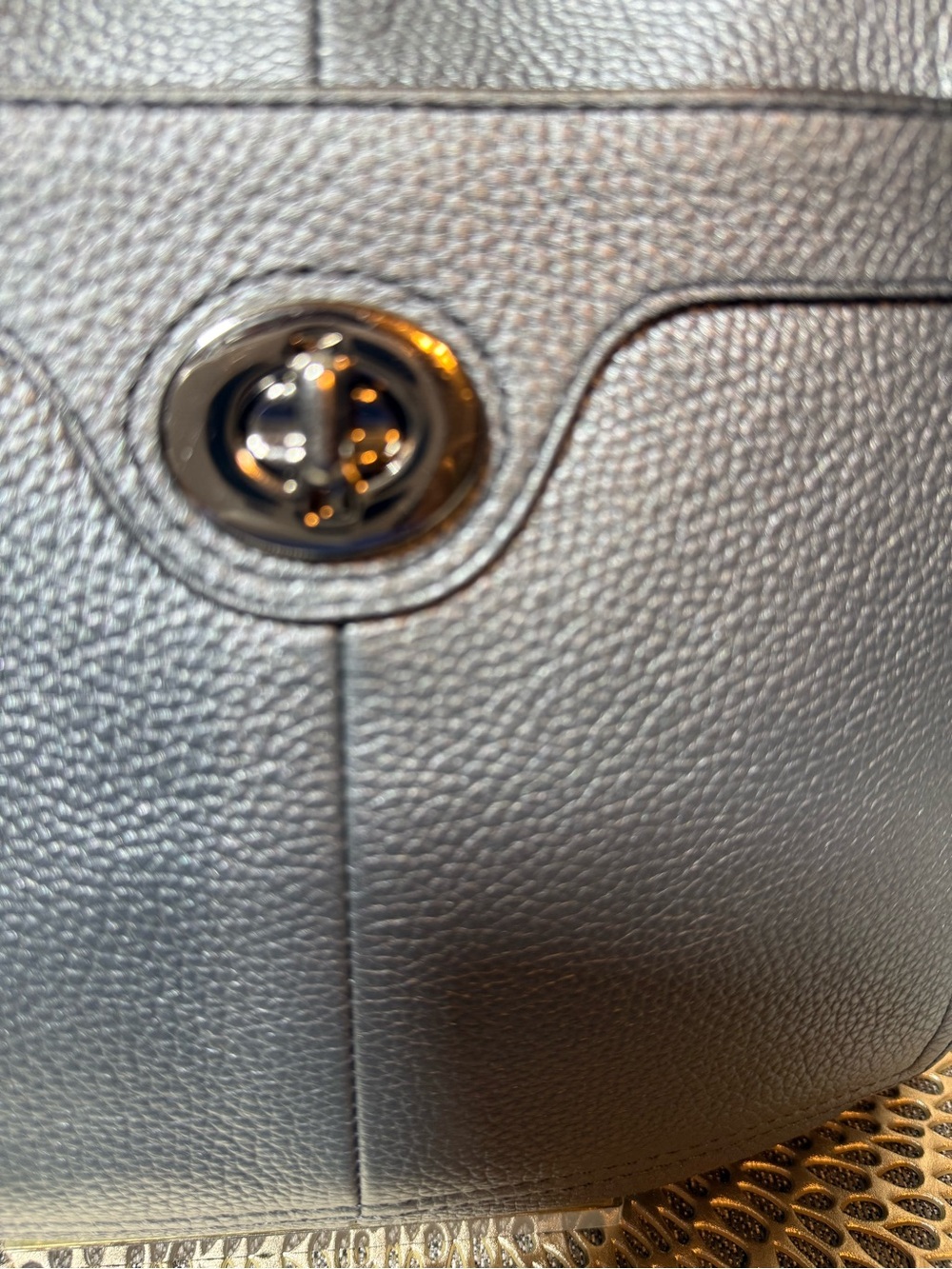 Coach Penelope Hipster Crossbody Metallic Silver/Grey  EUC - Picture 6 of 13